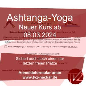 Read more about the article Ashtanga-Yoga: Neuer Kurs
