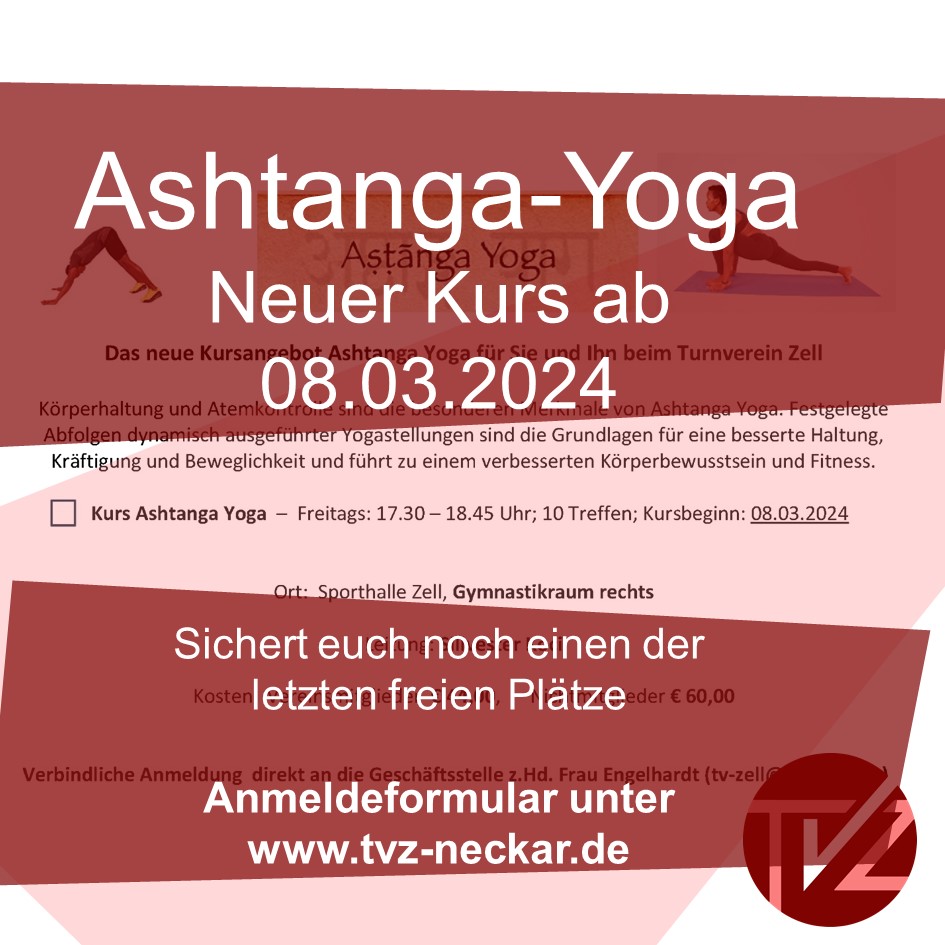 You are currently viewing Ashtanga-Yoga: Neuer Kurs