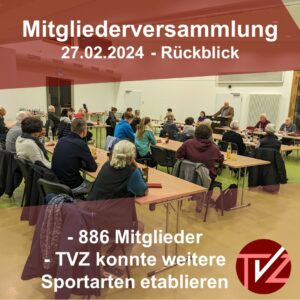 Read more about the article Mitgliederversammlung 2024 – Verein konnte weitere Sportarten etablieren