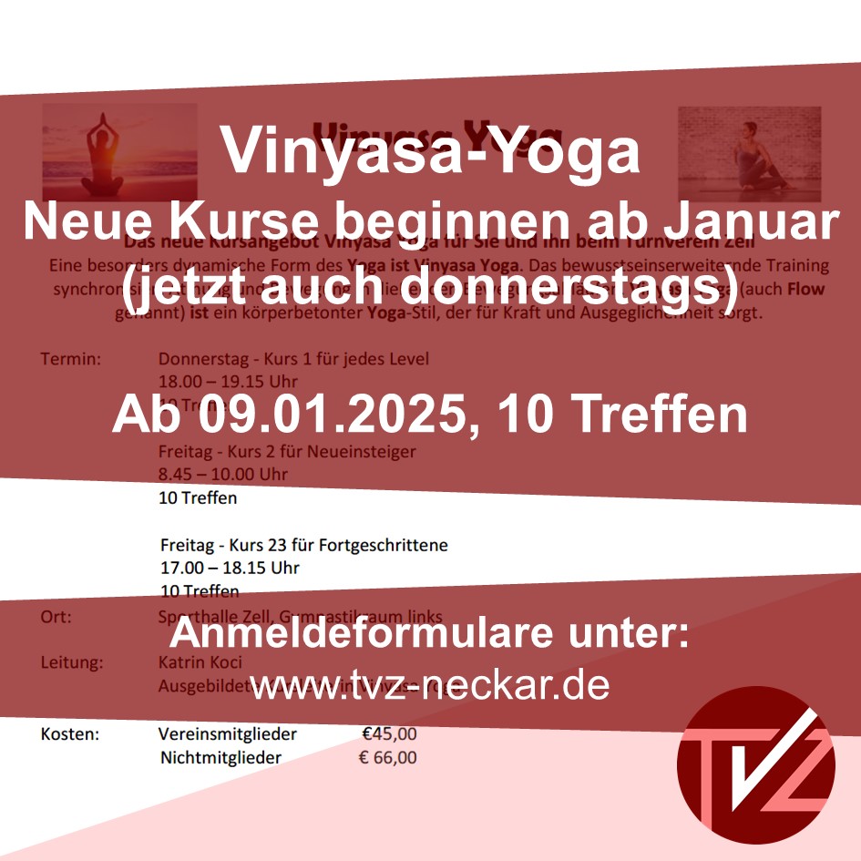 Read more about the article Vinyasa-Yoga startet in die nächste Runde