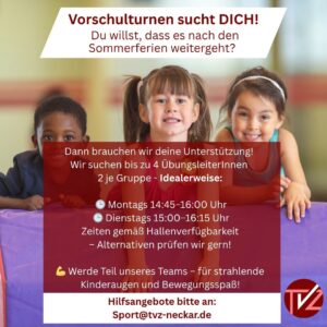 Read more about the article Vorschulturnen – Hilfe gesucht