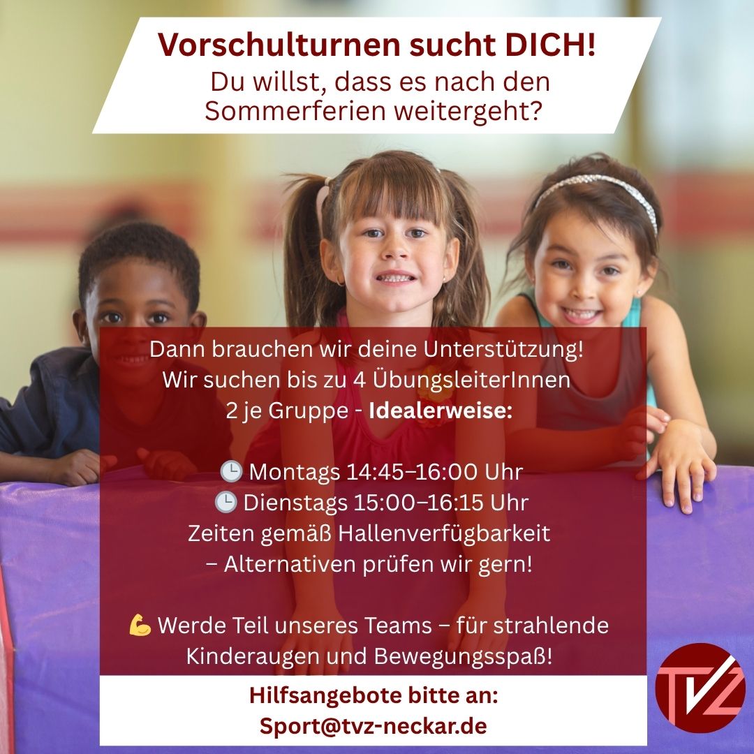 Read more about the article Vorschulturnen – Hilfe gesucht